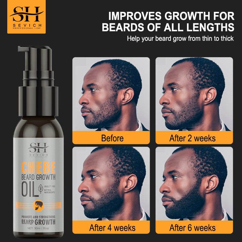 Hair Care Hair Serum - Sevich Men Beard Growth Essential Chebe