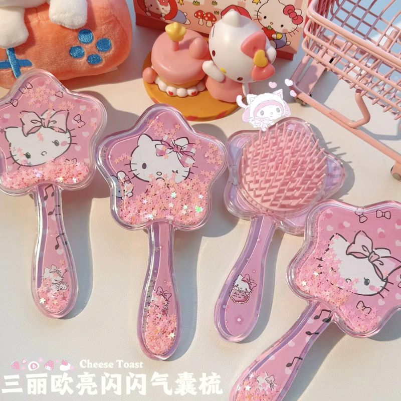 Hair Care Japan Products - Cartoon Hello Kitty Combs Glitter Sequins