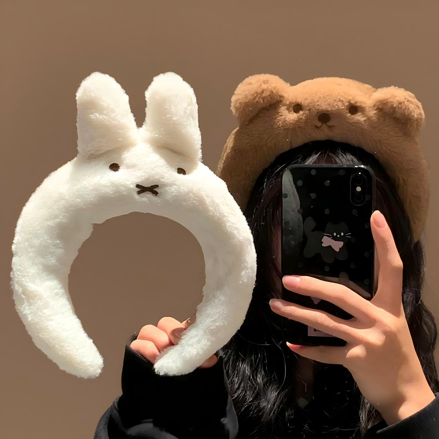 Hair Care Japan Products - Miffy Headband Velvet Washing Face Wide