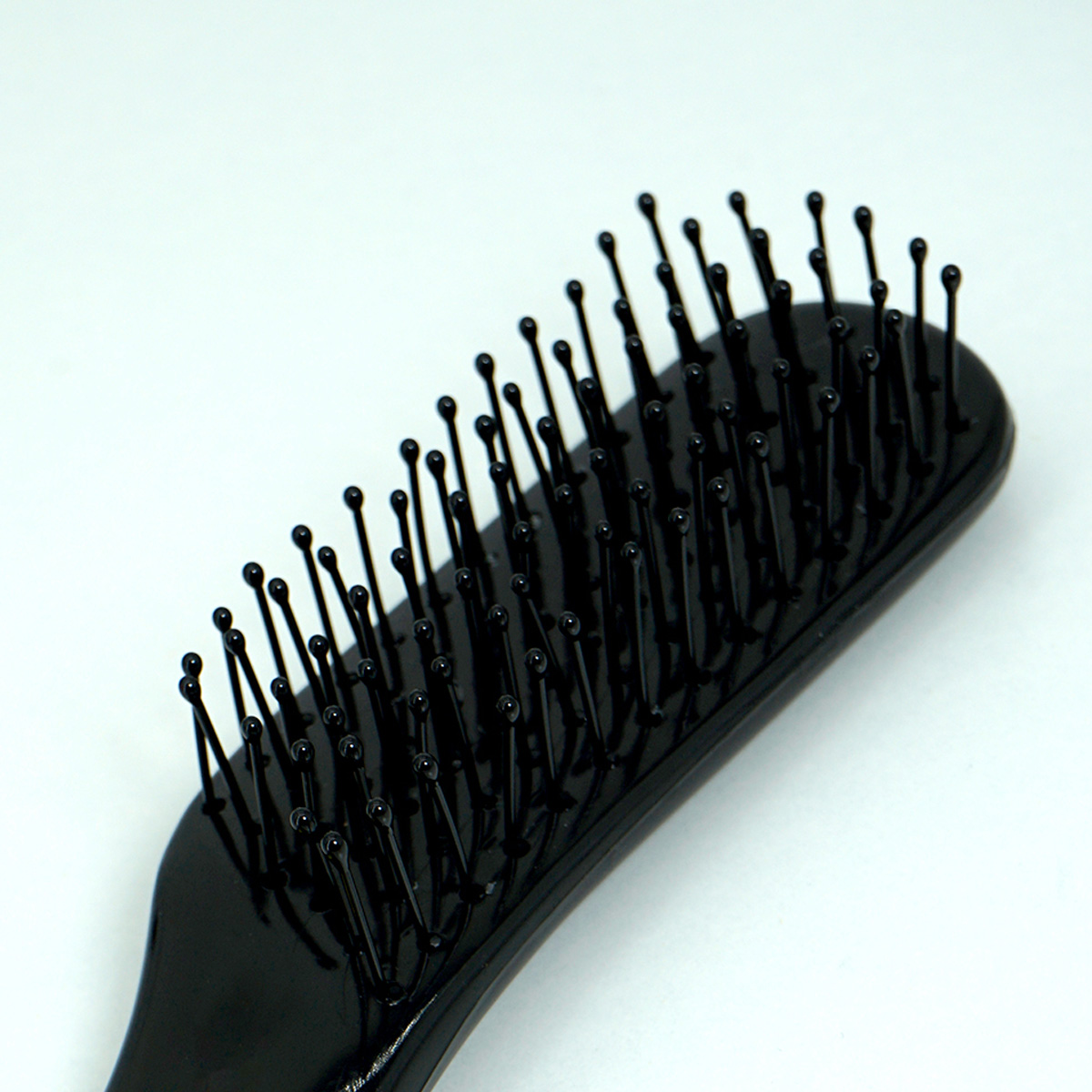 Compact Black Paddle Hair Brus - Hair Care Tips avaliação e preço