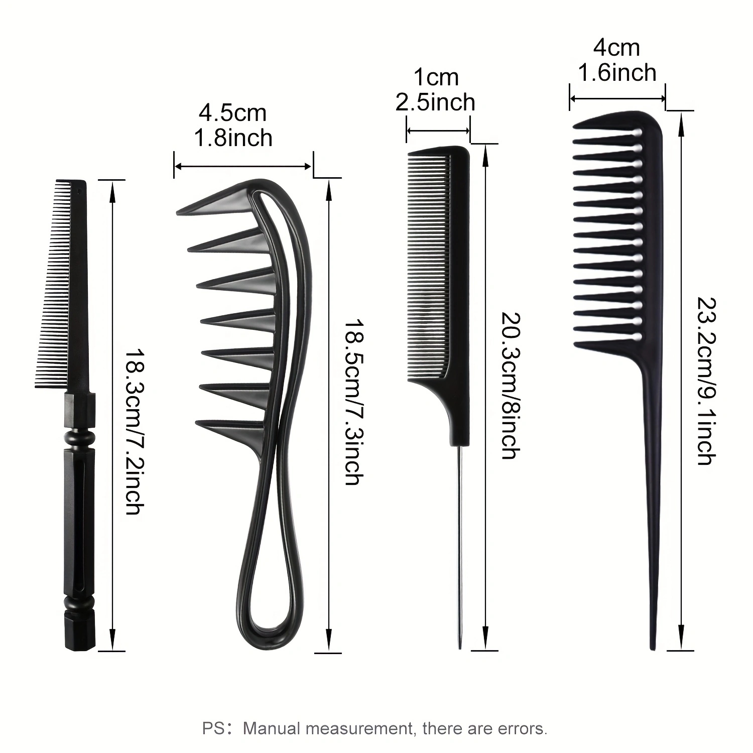 4-piece multifunctional comb,  - Hair Care Barber Daily avaliação e preço