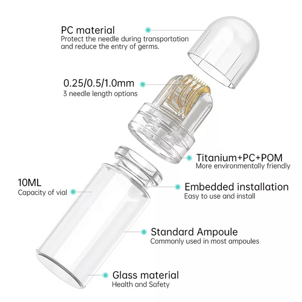 1PCS 64Pins Titanium Micro Nee - Hair Care Hair Serum avaliação e preço