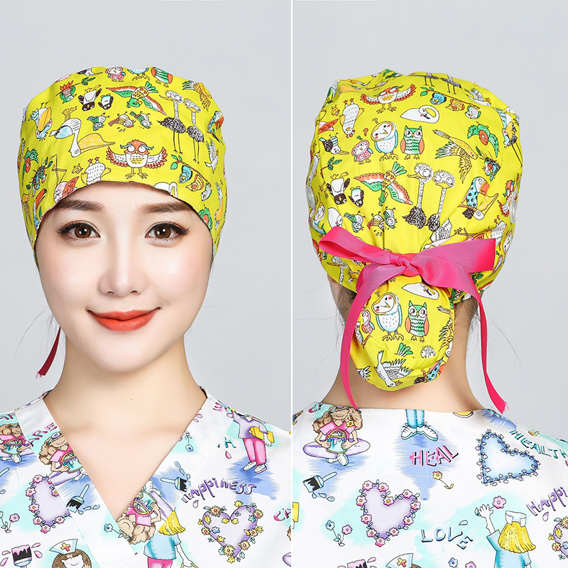 Printed Surgical Cap Scrub Cot - Hair Care Hospital avaliação e preço