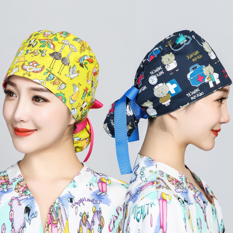 Printed Surgical Cap Scrub Cot - Hair Care Hospital avaliação e preço
