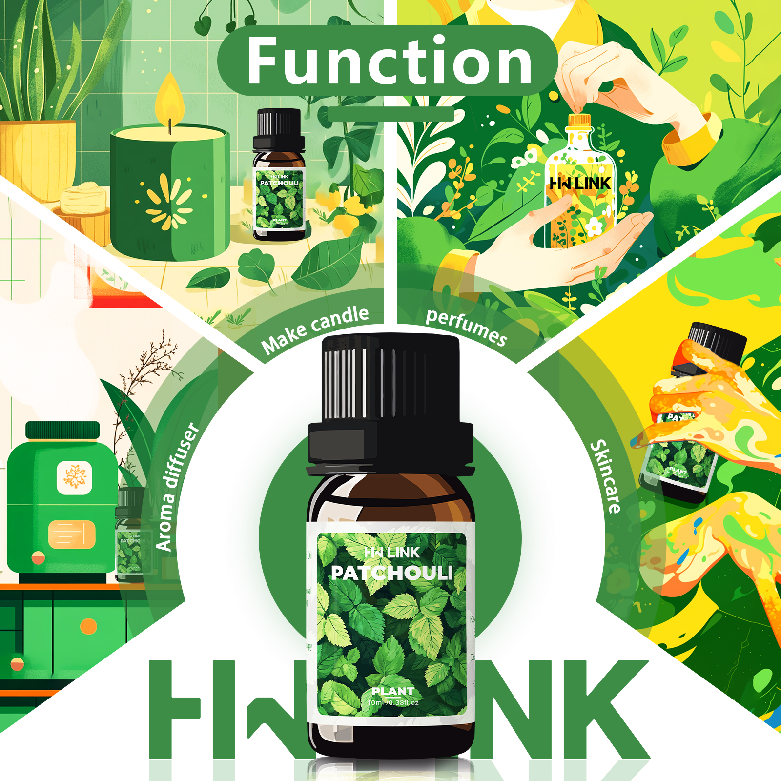 10ml Patchouli Essential Oils  - Hair Care Essential Oil avaliação e preço