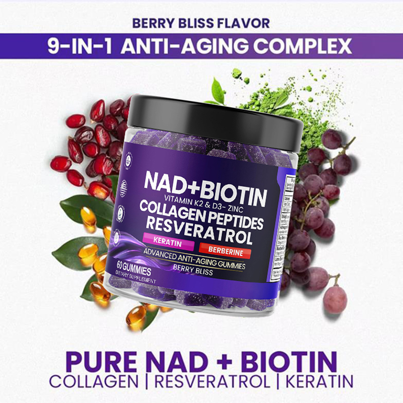 NAD+ Biotin Gummies with Vitam - Hair Care Zinc avaliação e preço