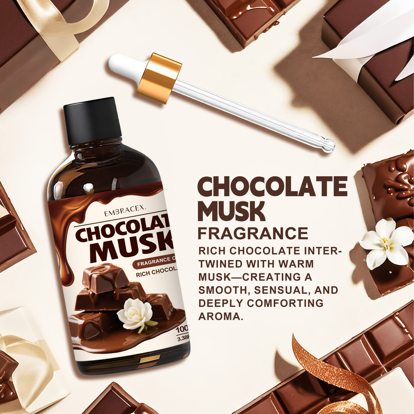 100ml Chocolate Musk Essential - Hair Care Essential Oil avaliação e preço