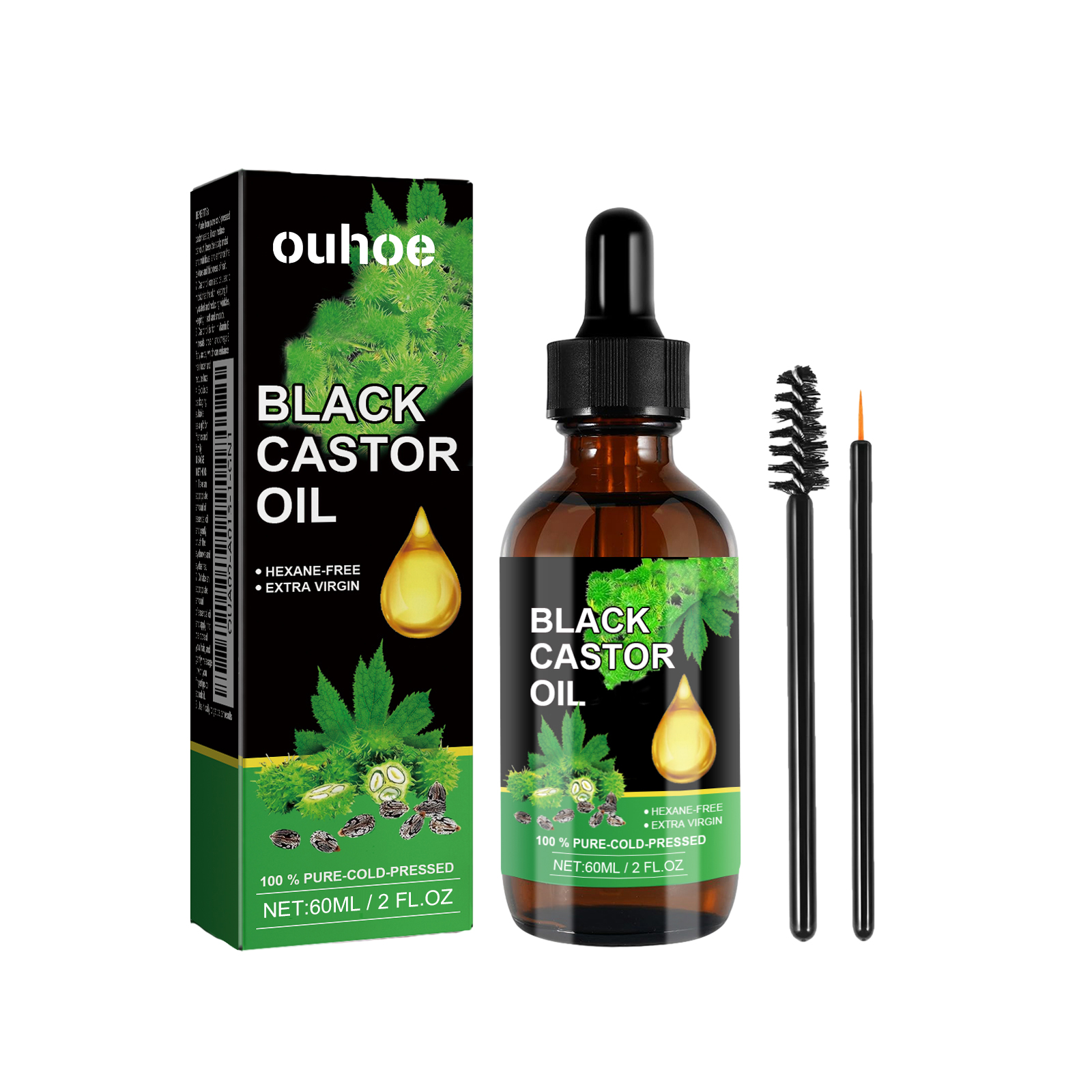 Black Castor Oil Nourishes Hai - Hair Care Hair Serum avaliação e preço
