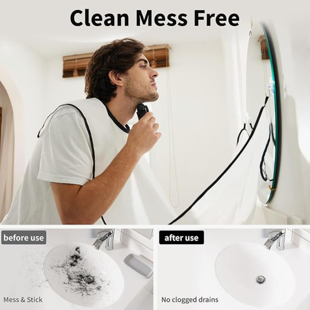 Breathable Mesh Beard Shaving  - Hair Care Barber Daily avaliação e preço