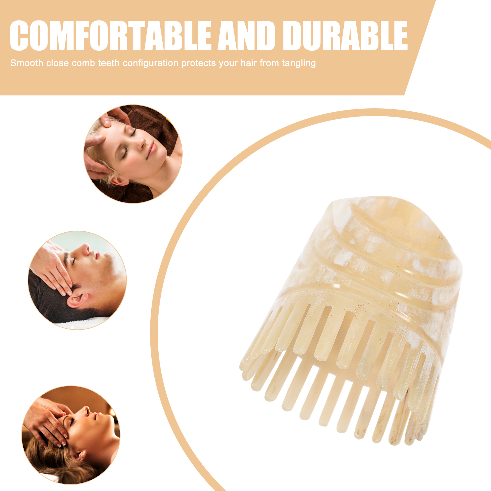 Portable Oxhorn Haircomb With  - Hair Care Tips avaliação e preço