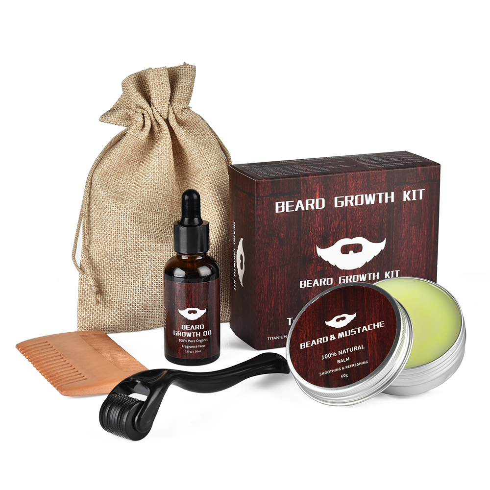 Men Beard Growth Kit Natural B - Hair Care Olive Oil avaliação e preço
