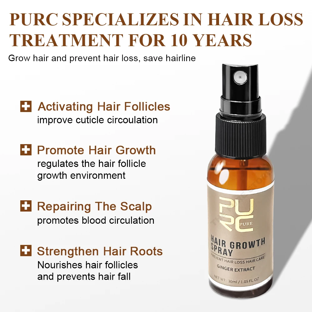 PURC Ginger Hair Spray Root St - Hair Care Hair Serum avaliação e preço