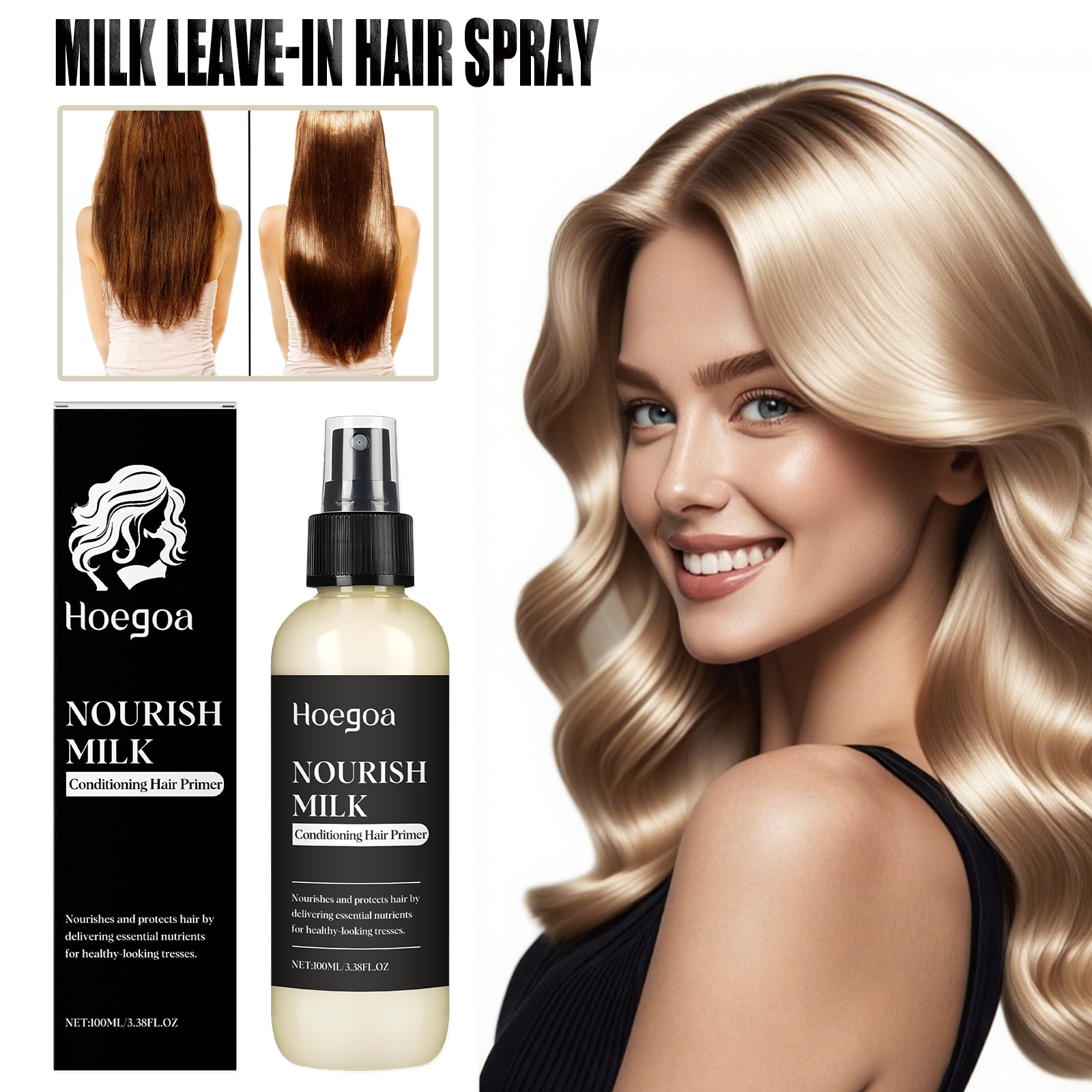 Milk Leave In Hair Spray With  - Hair Care Olive Oil avaliação e preço