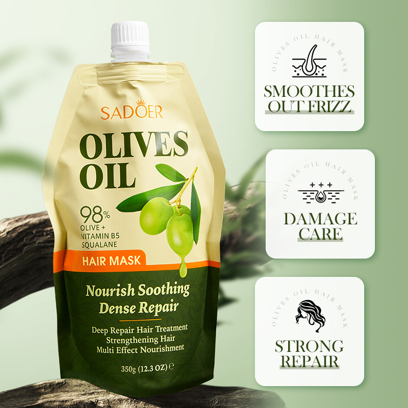 1/2Bags Olive Oil Hair Mask Co - Hair Care Olive Oil avaliação e preço