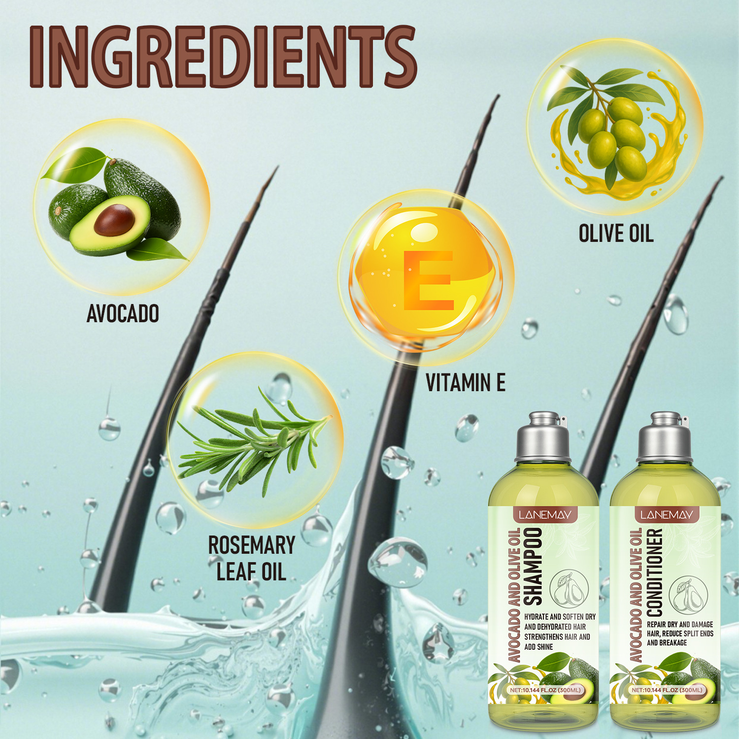 Avocado and Olive Oil Shampoo  - Hair Care Olive Oil avaliação e preço