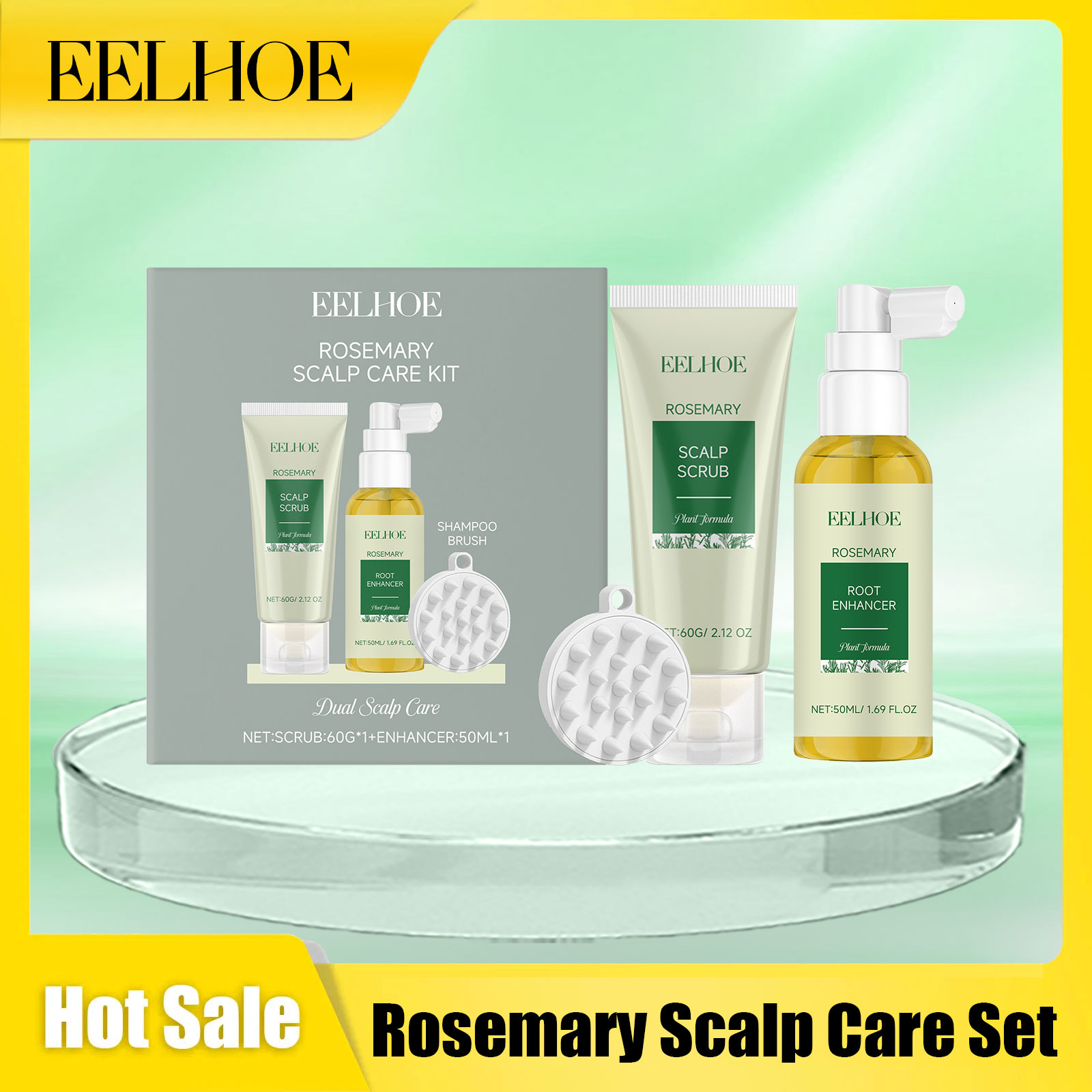 Eelhoe Rosemary Scalp Care Set - Hair Care Essential Oil avaliação e preço