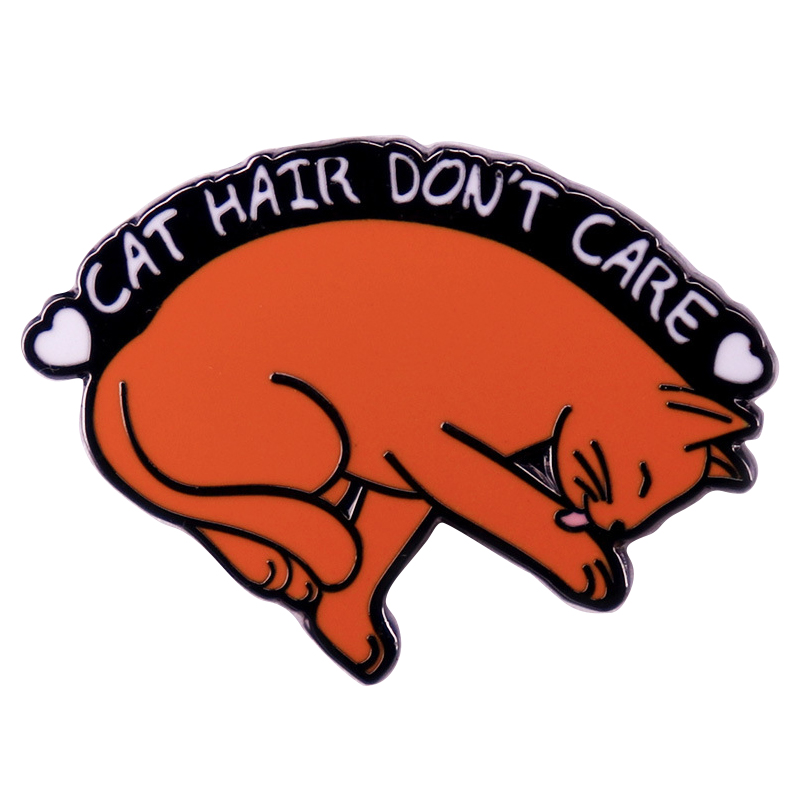 C4856 Cat Hair Don’t Care Badg - Hair Care Zinc avaliação e preço