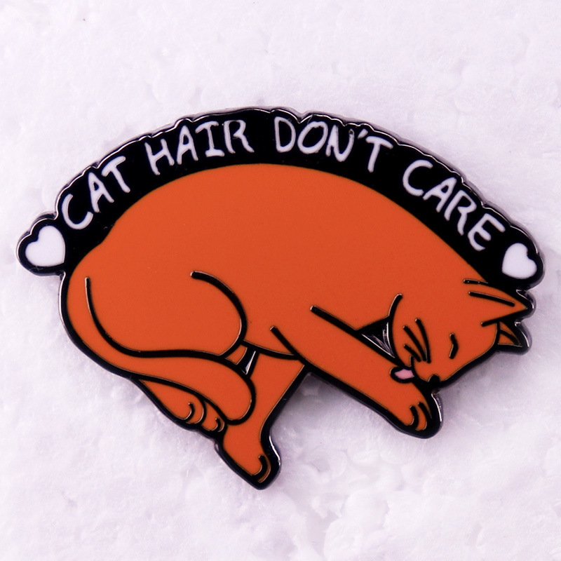 C4856 Cat Hair Don’t Care Badg - Hair Care Zinc avaliação e preço
