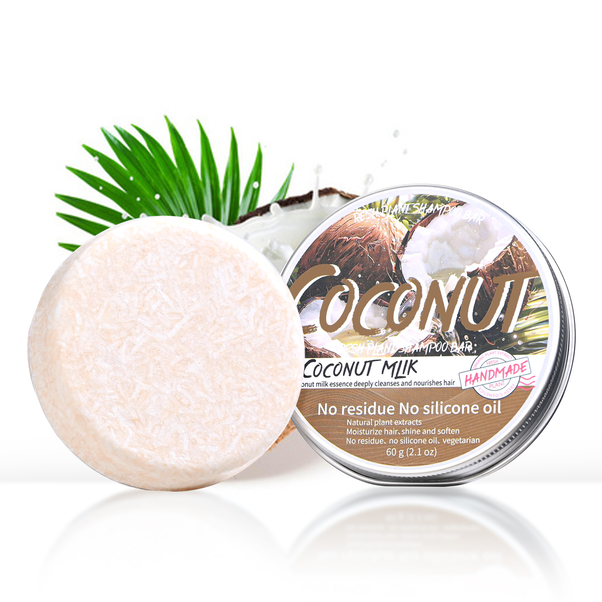 LH+60g Solid Coconut Shampoo w - Hair Care Olive Oil avaliação e preço