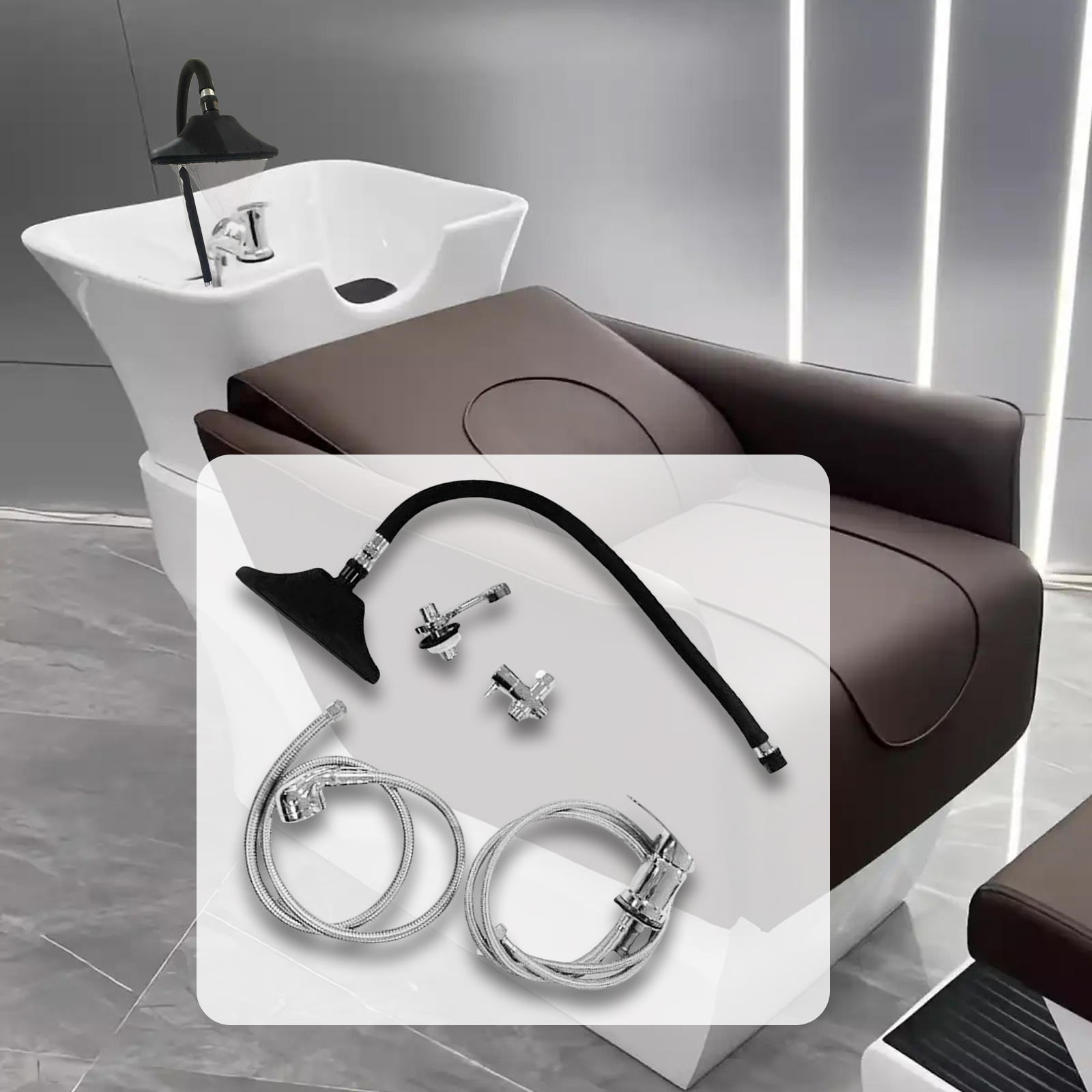 Shampoo Sink Shower Head Hair  - Hair Care Salon avaliação e preço