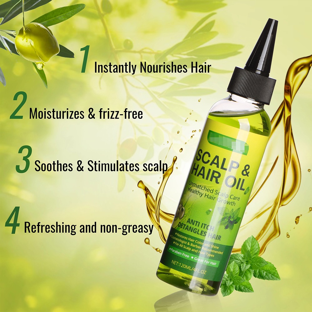 Private label 120ml olive hair - Hair Care Olive Oil avaliação e preço