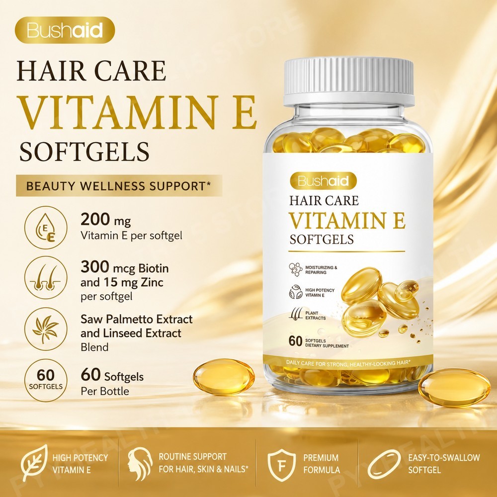 BushAid Hair Care Vitamin E So - Hair Care Zinc avaliação e preço