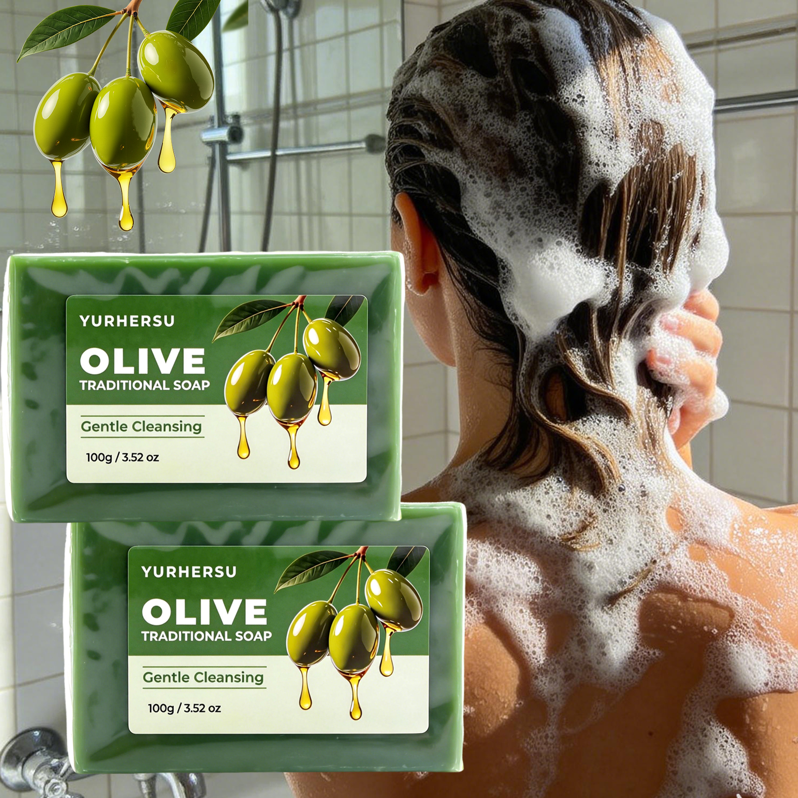 Handmade Olive Oil Soap Nouris - Hair Care Olive Oil avaliação e preço