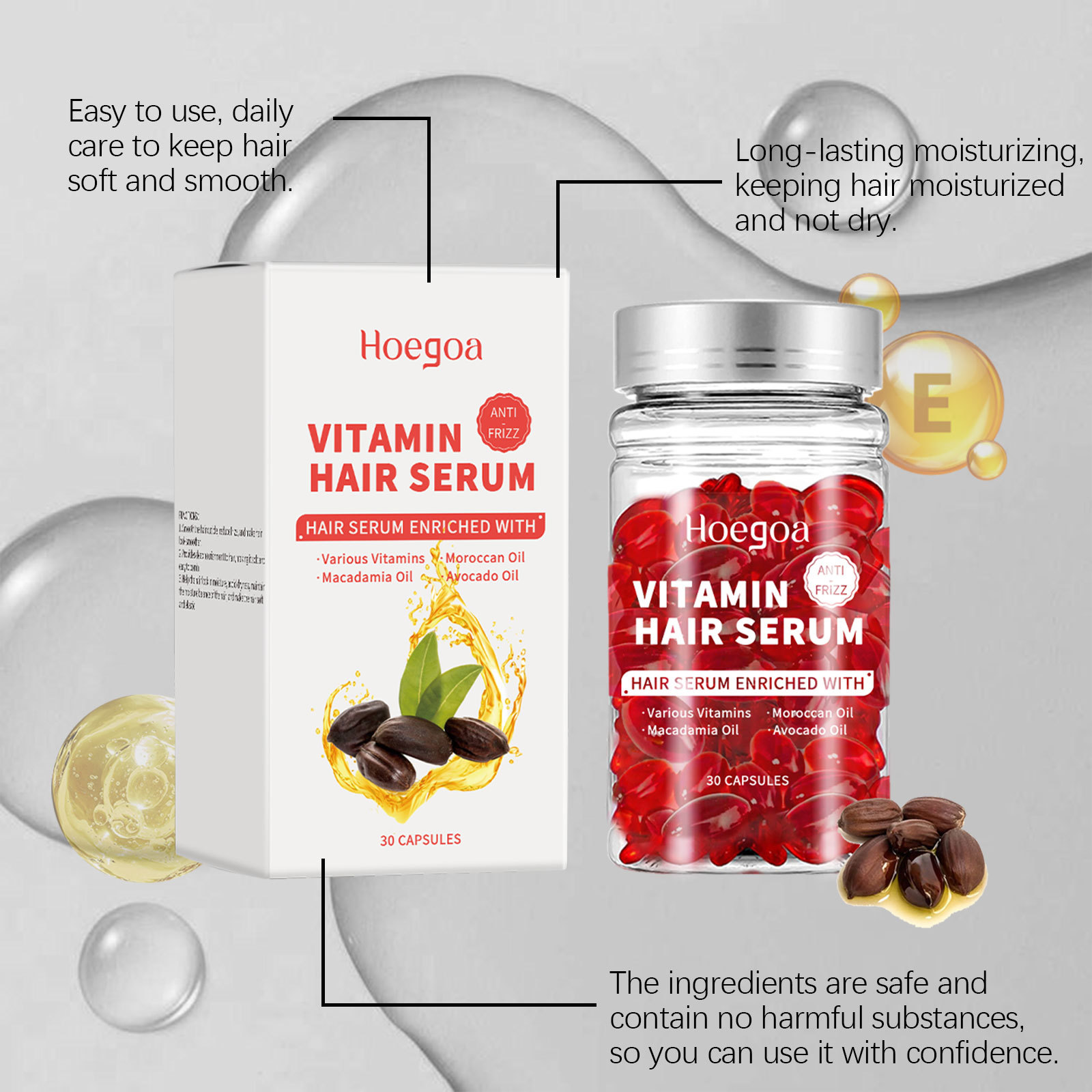 Vitamin Hair Care Serum Capsul - Hair Care Essential Oil avaliação e preço