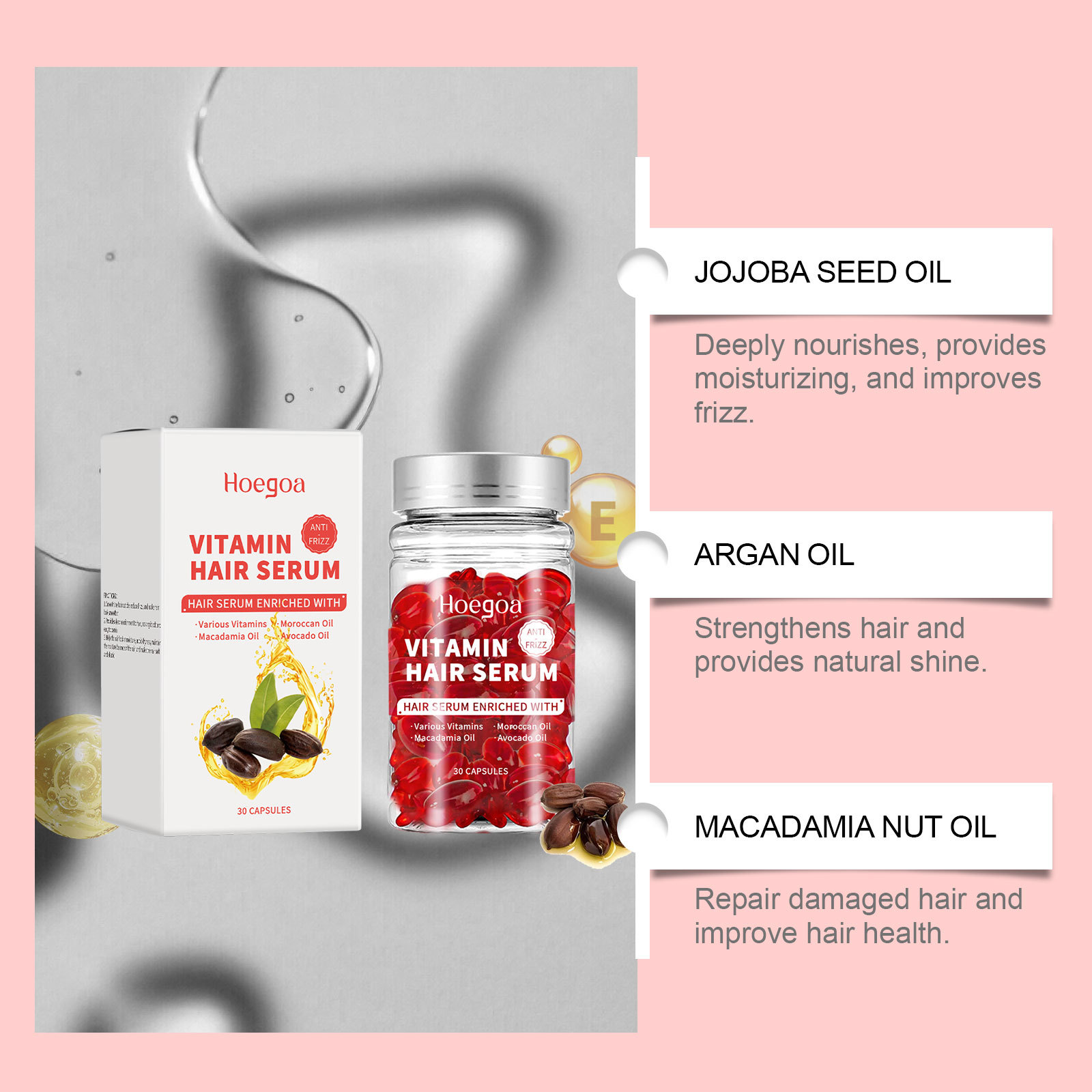 Vitamin Hair Care Serum Capsul - Hair Care Essential Oil avaliação e preço