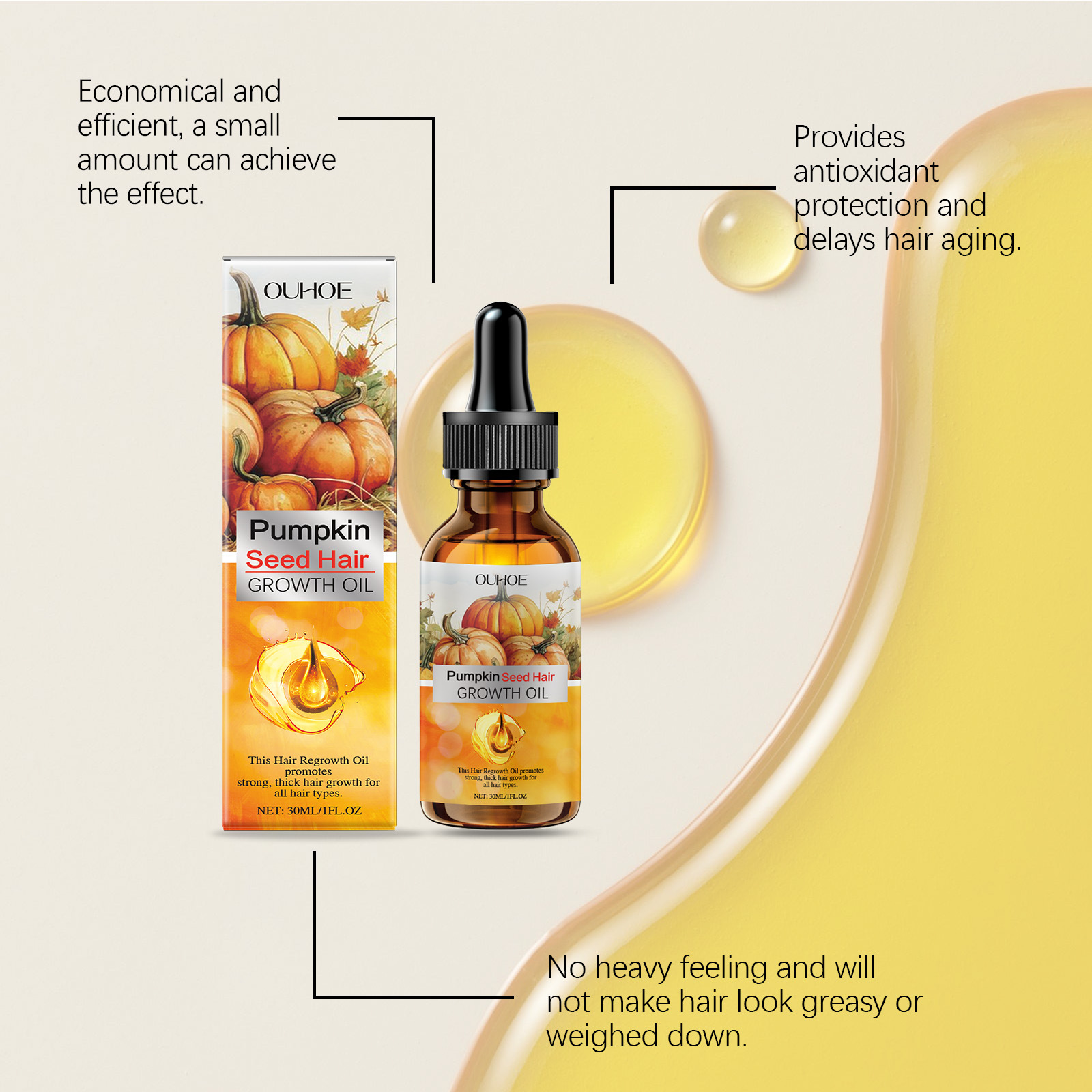Pumpkin Seed Oil Hair Growth O - Hair Care Ouai avaliação e preço
